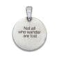 Not all who wander are lost pendant.