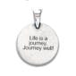 Life is a journey journey well pendant.