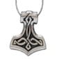 A necklace with a thor hammer on it.