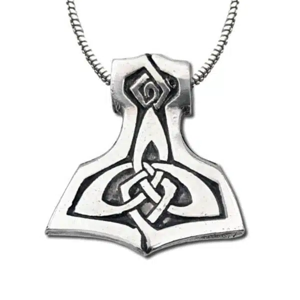 A pendant with a celtic hammer on it. A pendant with a celtic hammer on it.