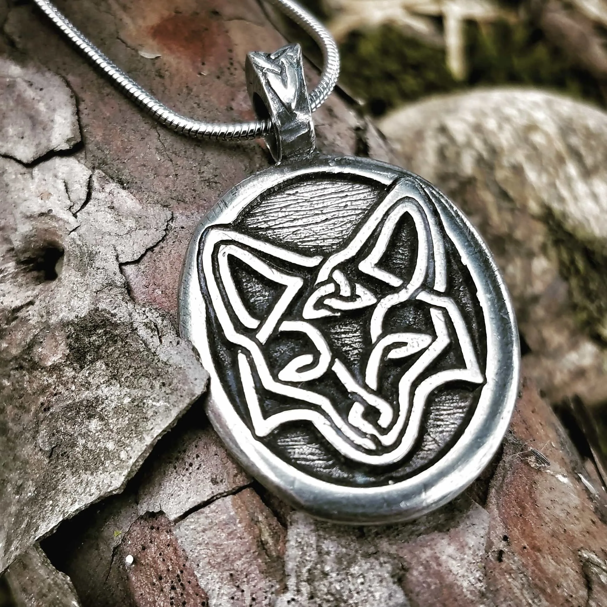 Celtic Fox Pendant - Celtic Knot Works Celtic Fox Pendant - Celtic Knot Works