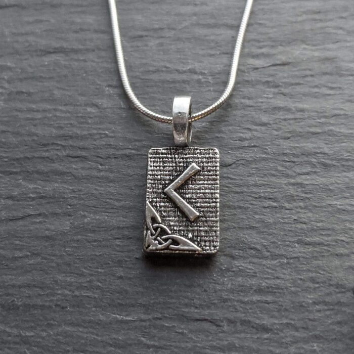 Kenaz Rune Pendant – Torch, Fire, Knowledge – Ancient Traditions ...