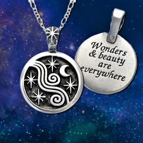 Wonders and beauty are everywhere necklace.