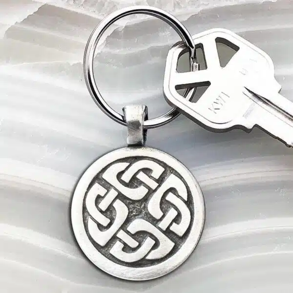 Celtic knot key ring.