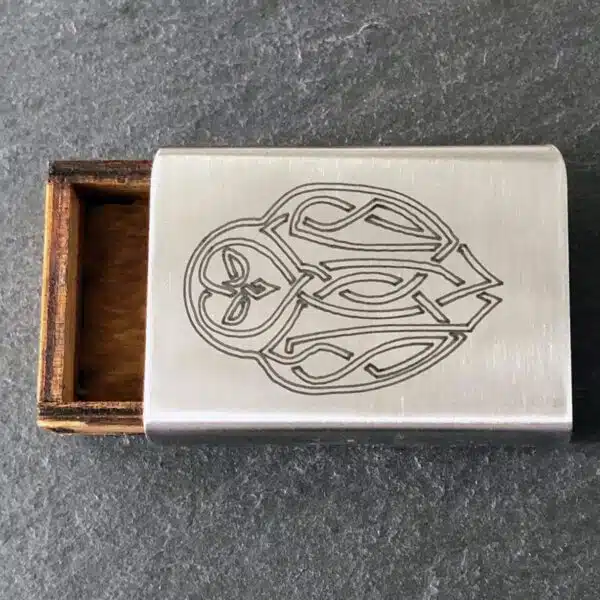 Celtic owl business card holder. Celtic owl business card holder.