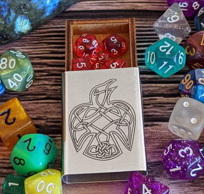 Celtic eagle dice box.
