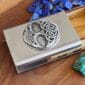 Celtic knot business card holder.